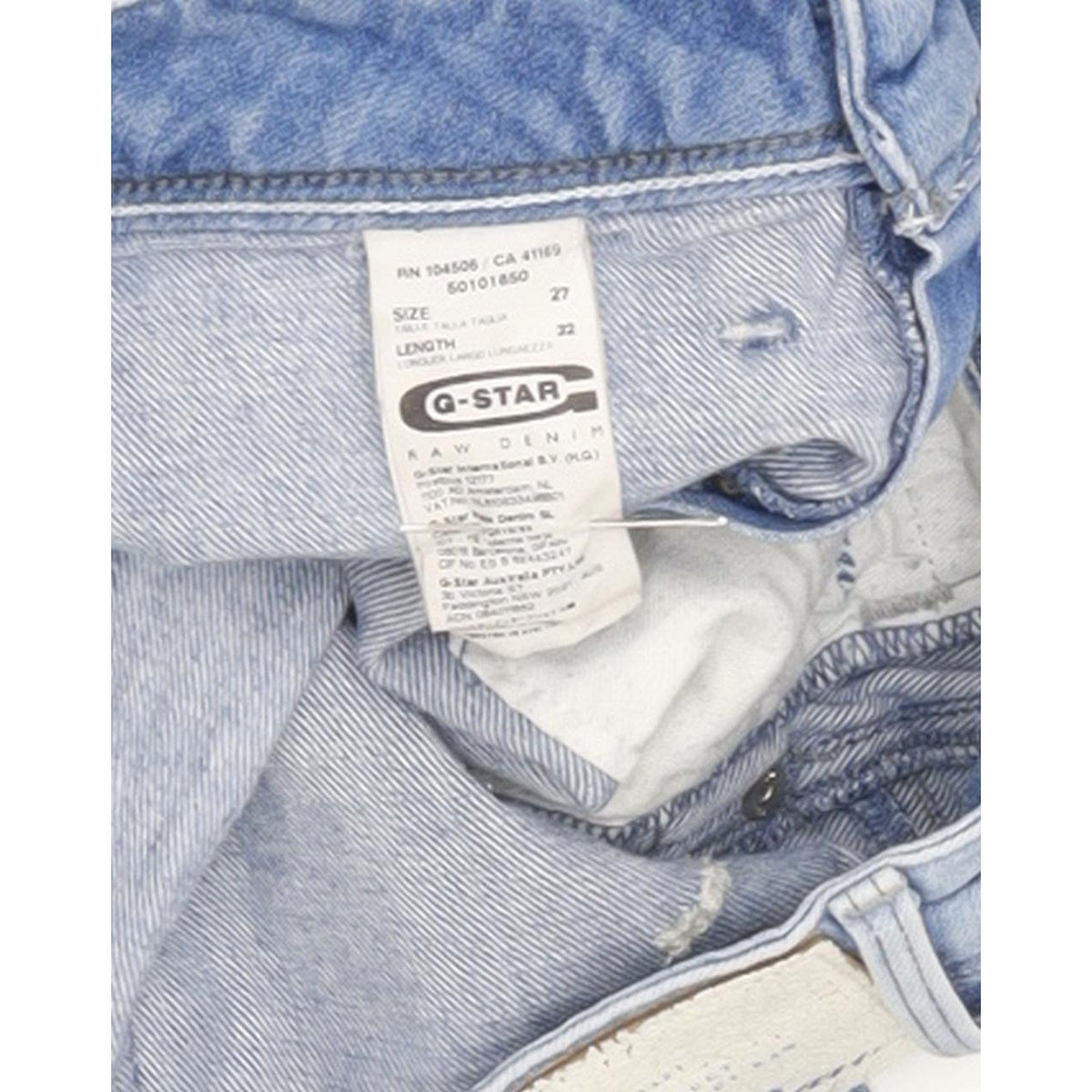 G-Star Low T Women Blue Skinny Slim Stretch Jeans W27 L32