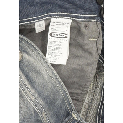 G-Star Ford Women Blue Straight Slim Stretch Jeans W28 L34