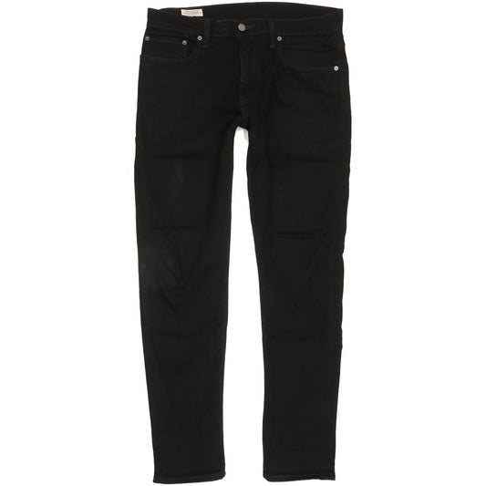 Levi's 512 Men Black Tapered Slim Stretch Jeans W32 L31