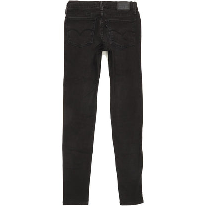 Levi's 710 Filiforme Women Black Skinny Slim Stretch Jeans W27 L30