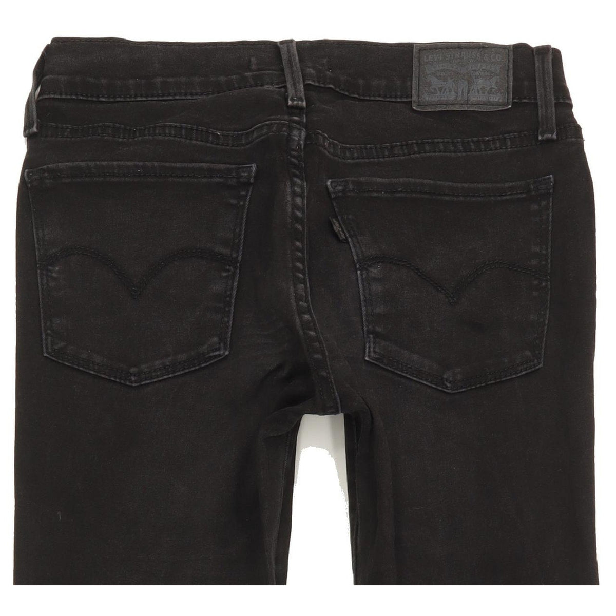 Levi's 710 Filiforme Women Black Skinny Slim Stretch Jeans W27 L30