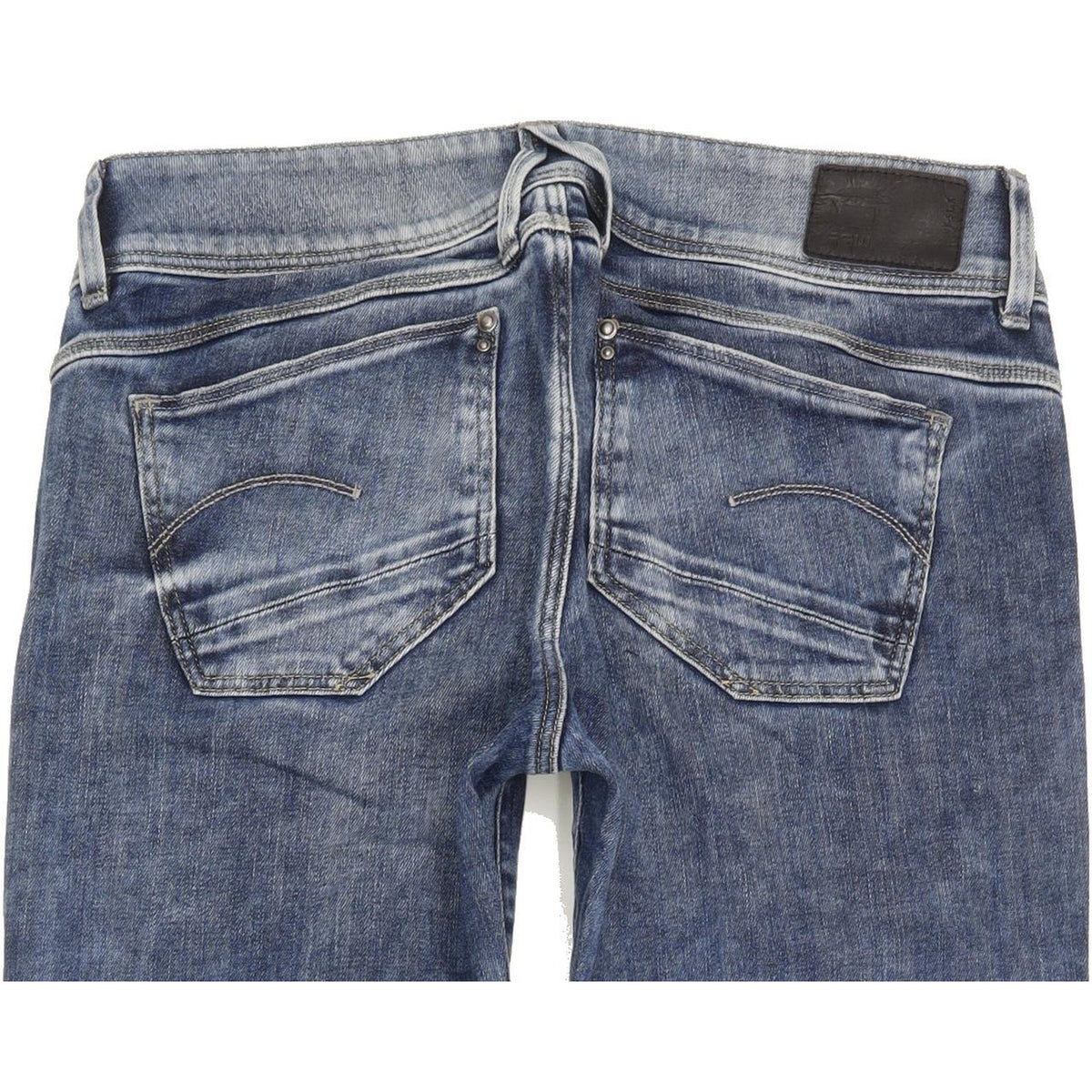 G-Star Lynn Mid Women Blue Skinny Slim Stretch Jeans W28 L32