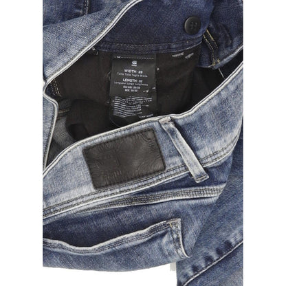 G-Star Lynn Mid Women Blue Skinny Slim Stretch Jeans W28 L32
