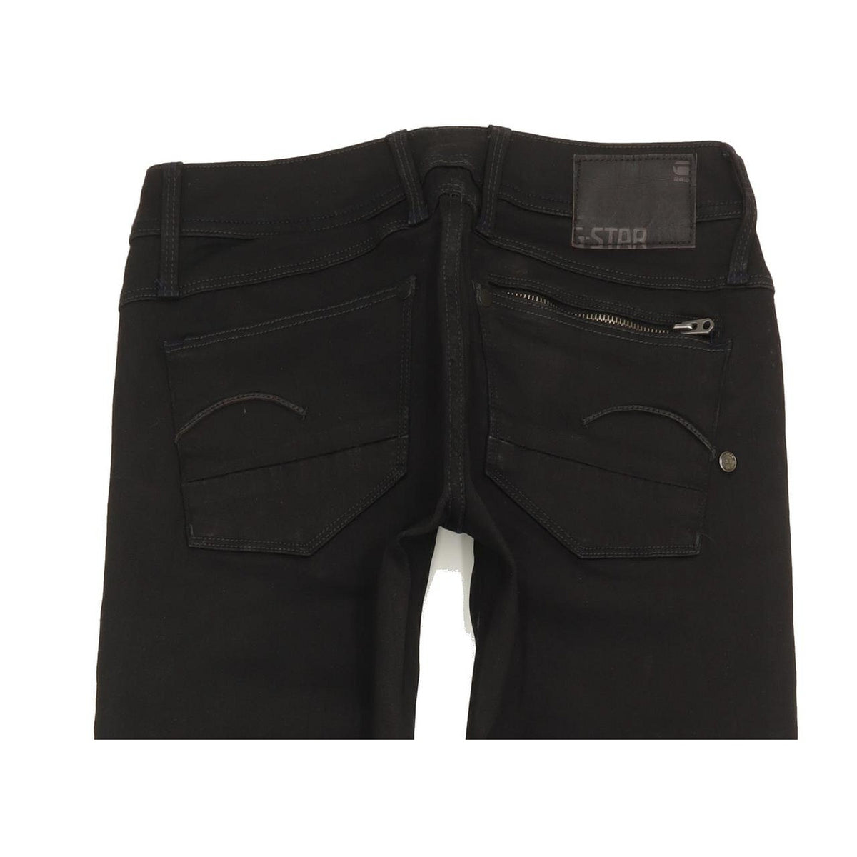 G-Star Attacc Women Black Straight Slim Stretch Jeans W28 L32