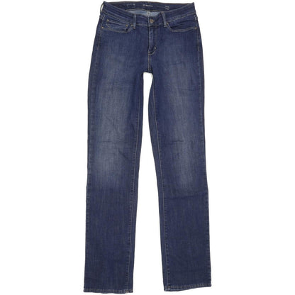 Levi's Demi Curve Women Blue Straight Slim Stretch Jeans W28 L34