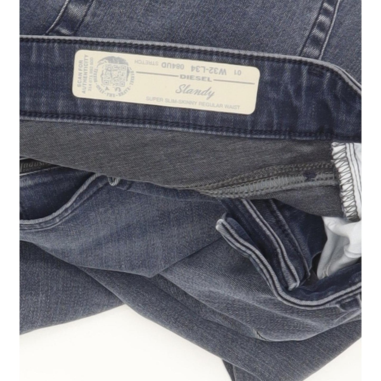 Diesel Slandy 084UD Women Blue Skinny Slim Stretch Jeans W32 L31
