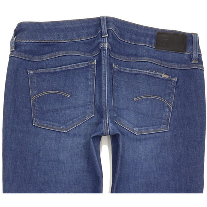 G-Star 3301 Low Women Blue Skinny Slim Stretch Jeans W26 L30