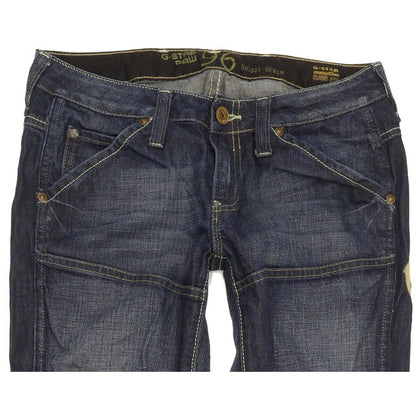 G-Star Elwood Heritage Women Blue Straight Slim Jeans W28 L33