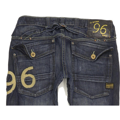 G-Star Elwood Heritage Women Blue Straight Slim Jeans W28 L33