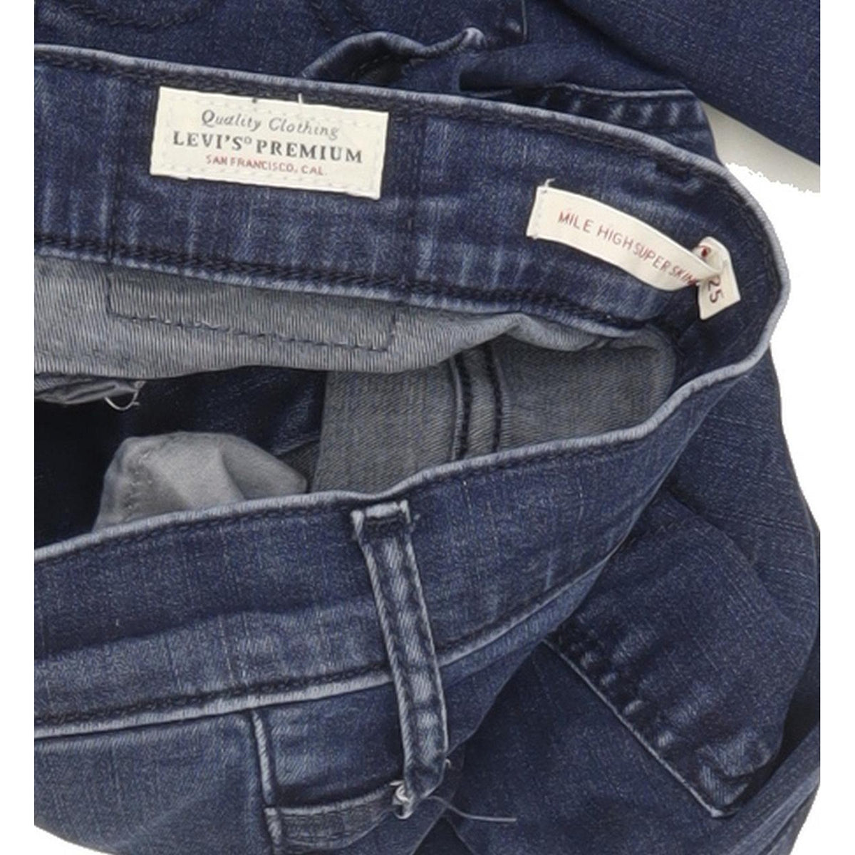 Levi's Mile Women Blue Skinny Slim Stretch Jeans W25 L28