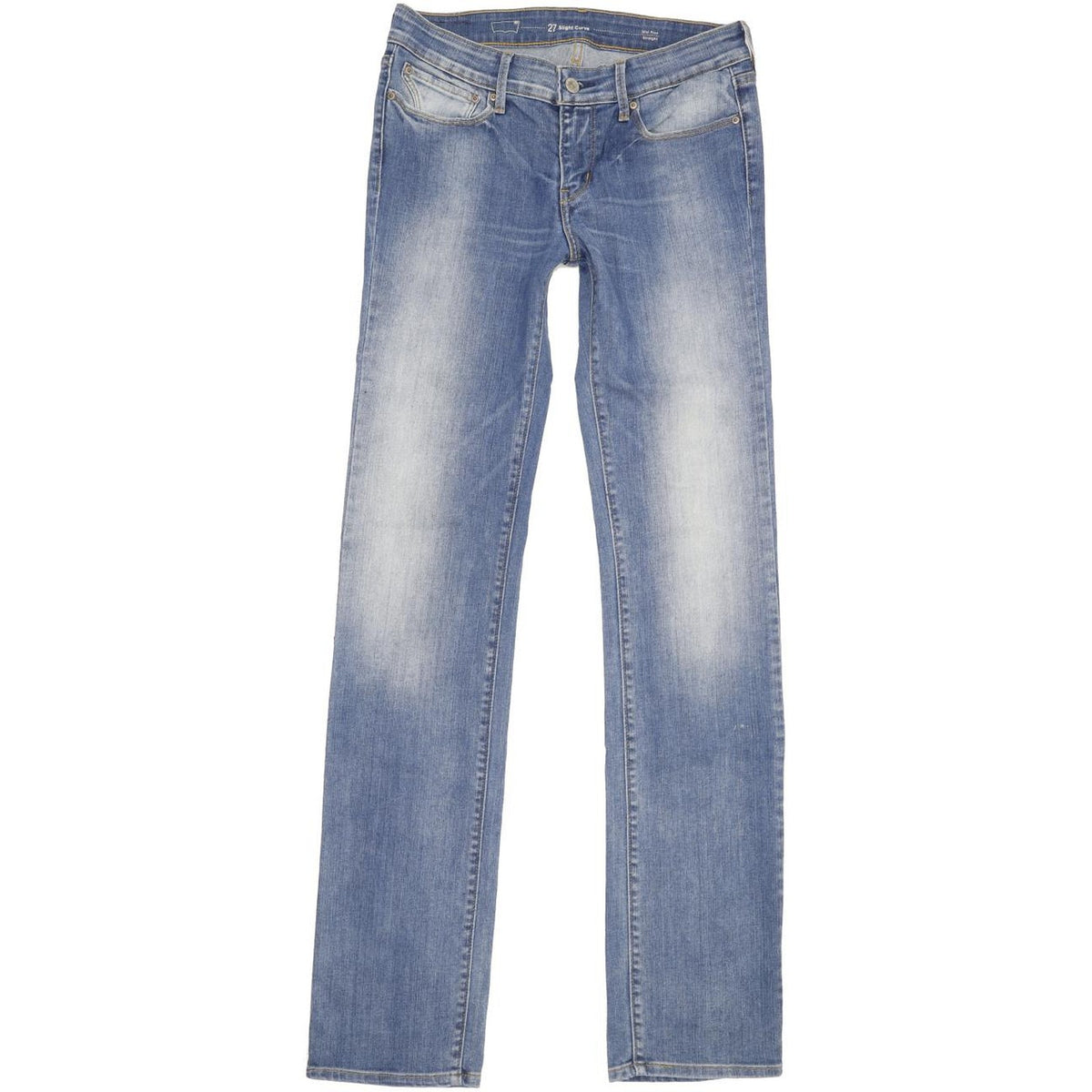 Levi's Slight Curve Women Blue Straight Slim Stretch Jeans W27 L34