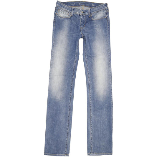 Levi's Slight Curve Women Blue Straight Slim Stretch Jeans W27 L34
