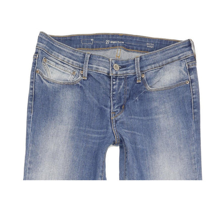 Levi's Slight Curve Women Blue Straight Slim Stretch Jeans W27 L34