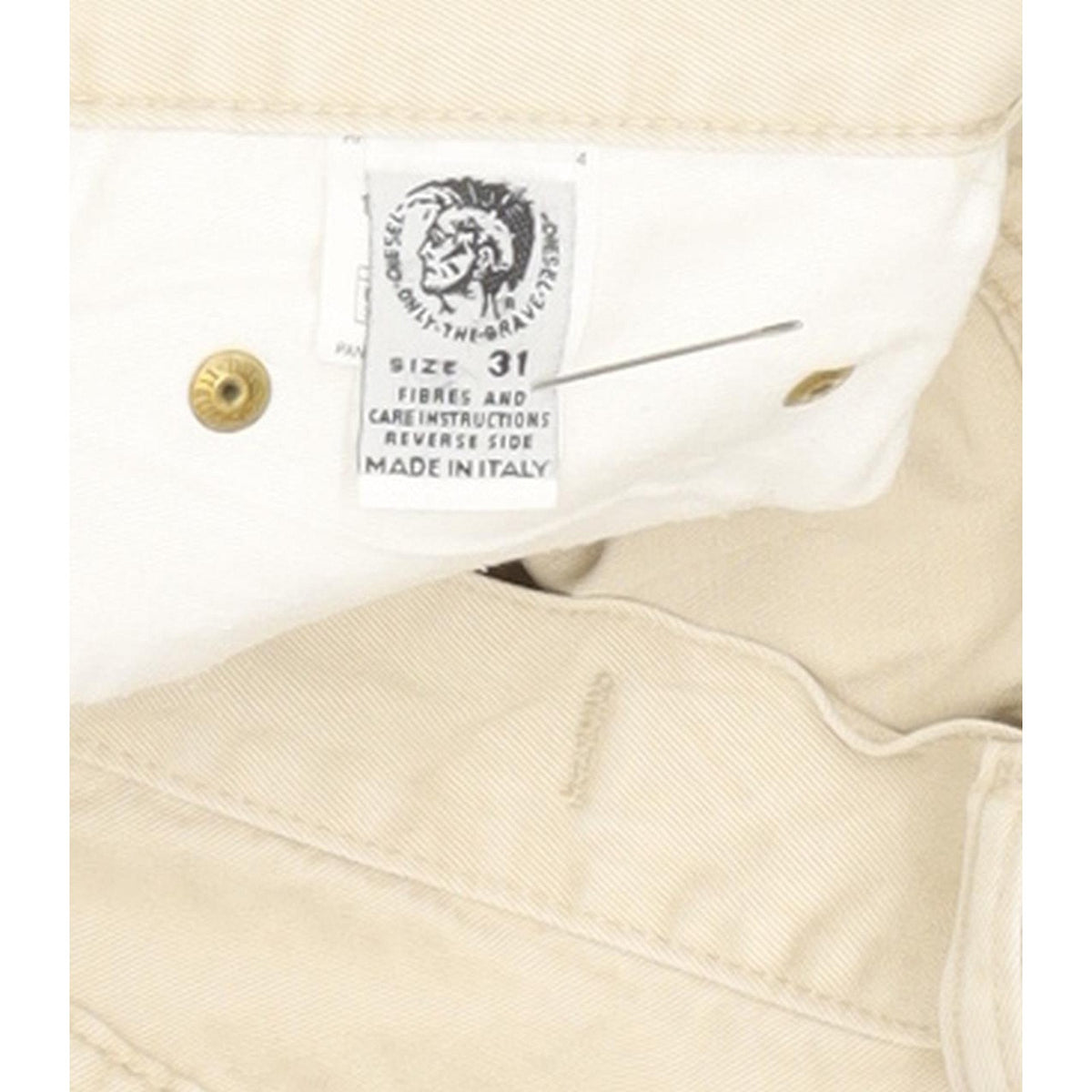 Diesel Cheyenne Men Beige Straight Regular Jeans W30 L31