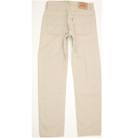 Levi's 521 Men Beige Straight Regular Jeans W33 L34