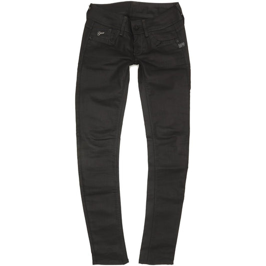 G-Star Lynn Women Black Skinny Slim Stretch Jeans W26 L32