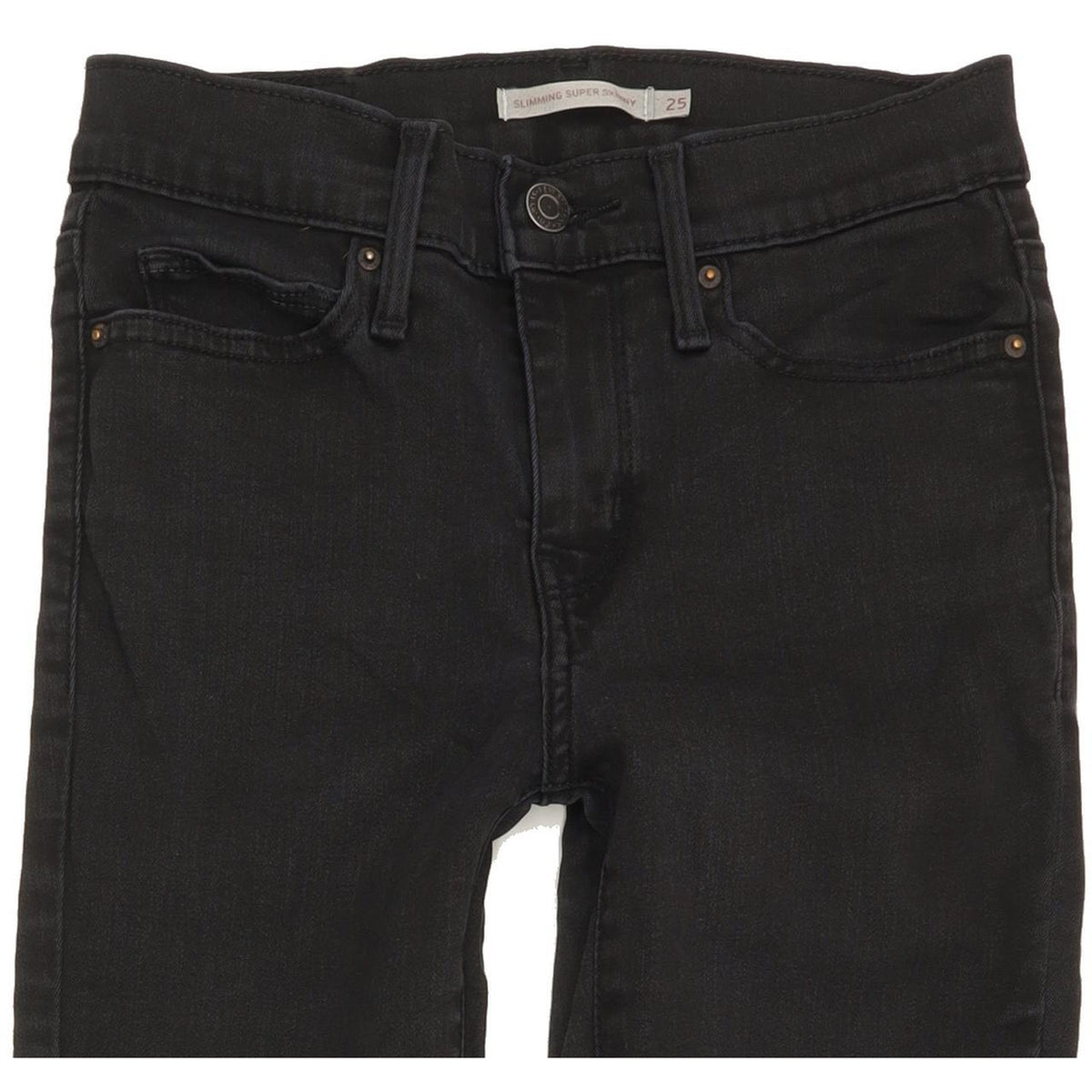 Levi's Slimming Women Black Skinny Slim Stretch Jeans W25 L31