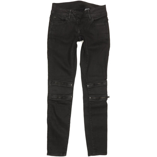 G-Star Lynn Custom Women Black Skinny Slim Stretch Jeans W29 L32