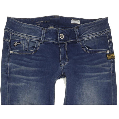 G-Star Lynn Women Blue Skinny Slim Stretch Jeans W30 L35
