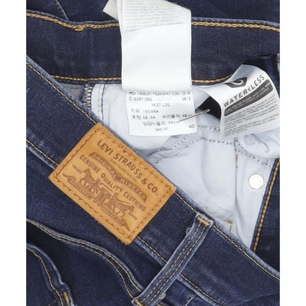 Levi's 311 Shaping Women Blue Skinny Slim Stretch Jeans W27 L30