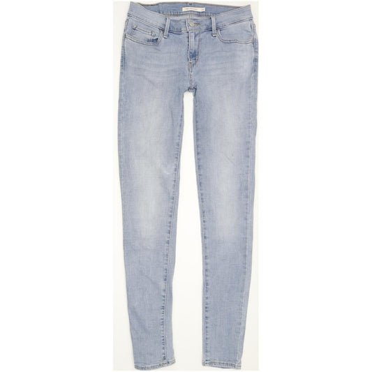 Levi's 710 Super Women Blue Skinny Slim Stretch Jeans W28 L32