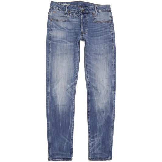 G-Star D-Staq 5Pkt Men Blue Straight Slim Stretch Jeans W29 L32