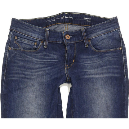Levi's Demi Curve Women Blue Skinny Slim Stretch Jeans W25 L30
