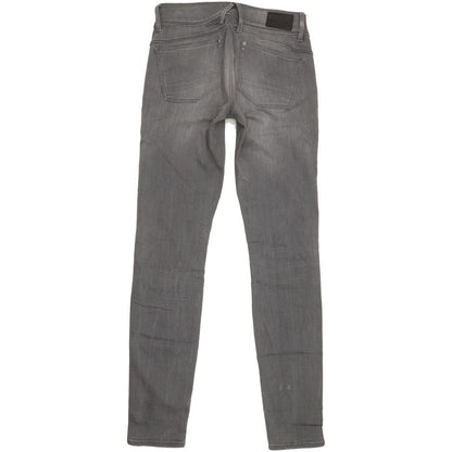G-Star Lynn Zip Women Grey Skinny Slim Stretch Jeans W28 L32