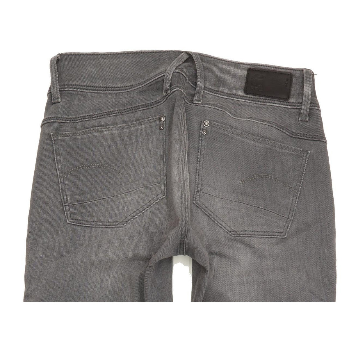 G-Star Lynn Zip Women Grey Skinny Slim Stretch Jeans W28 L32