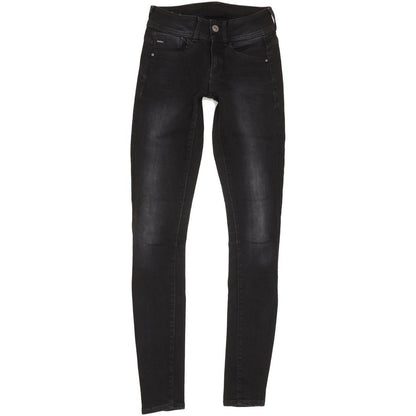G-Star Lynn Mid Women Black Skinny Slim Jeans W27 L33