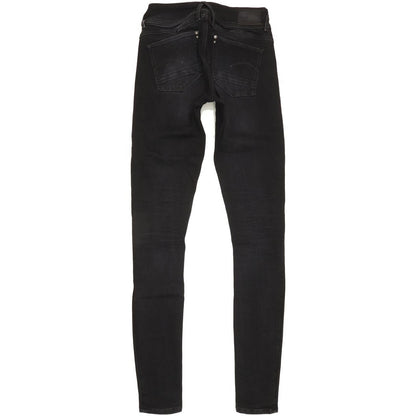 G-Star Lynn Mid Women Black Skinny Slim Jeans W27 L33