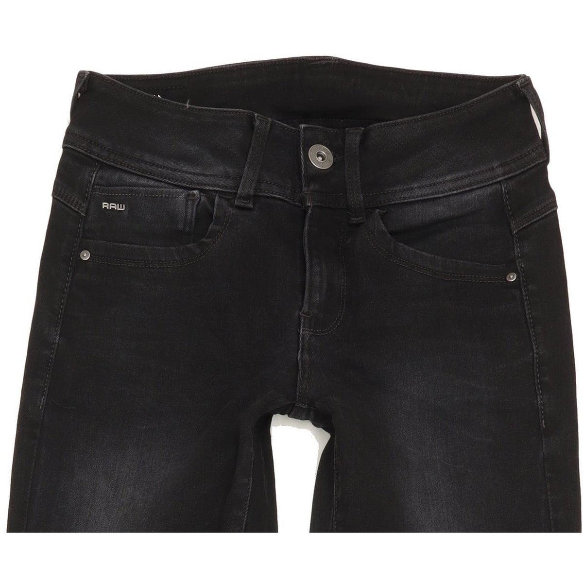 G-Star Lynn Mid Women Black Skinny Slim Jeans W27 L33