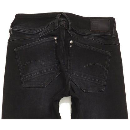 G-Star Lynn Mid Women Black Skinny Slim Jeans W27 L33