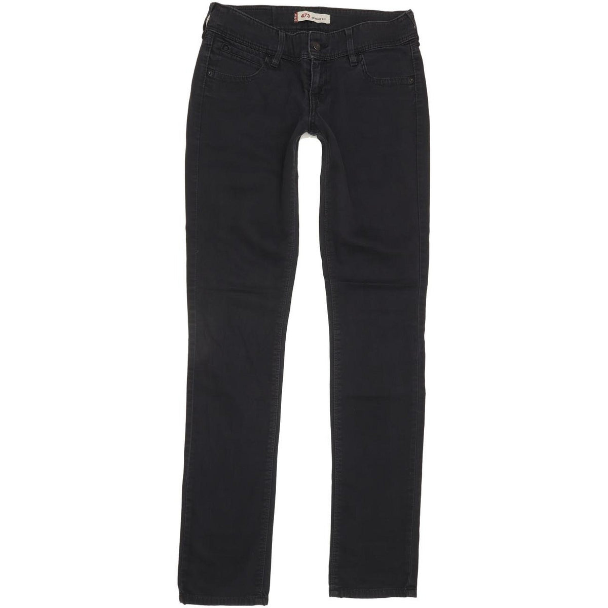 Levi's 473 Women Black Skinny Slim Stretch Jeans W30 L34