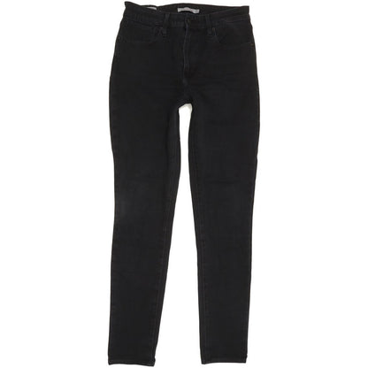 Levi's 721 Black Skinny Slim Stretch Jeans High Waisted W30 L30