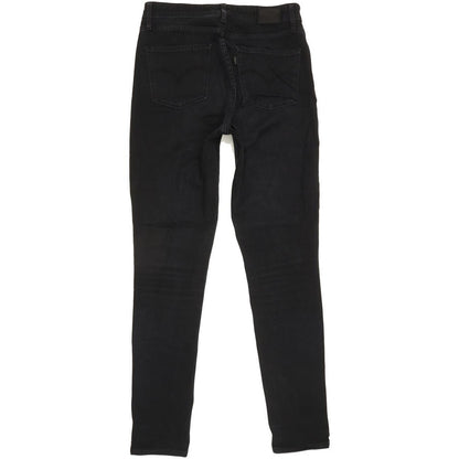 Levi's 721 Black Skinny Slim Stretch Jeans High Waisted W30 L30