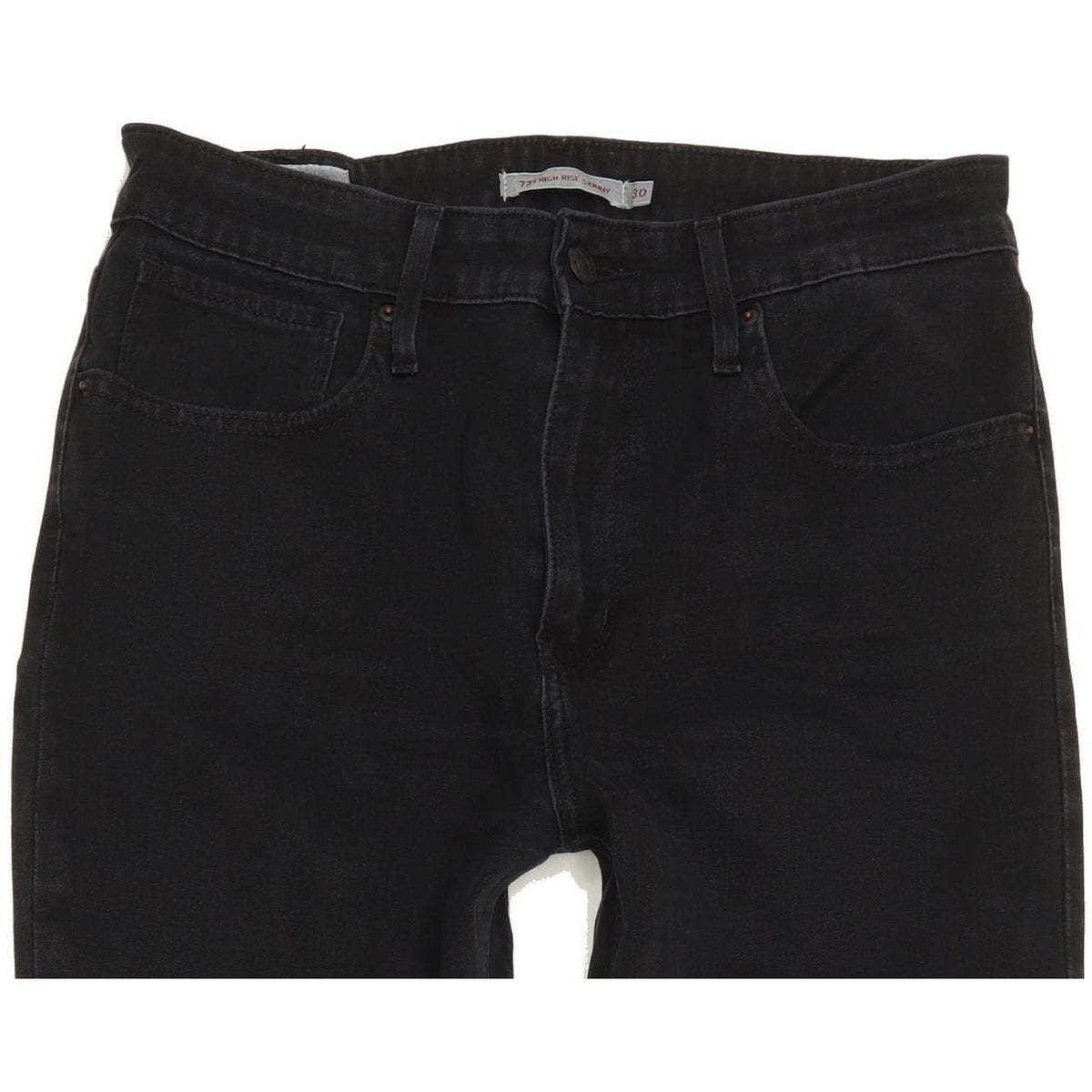 Levi's 721 Black Skinny Slim Stretch Jeans High Waisted W30 L30