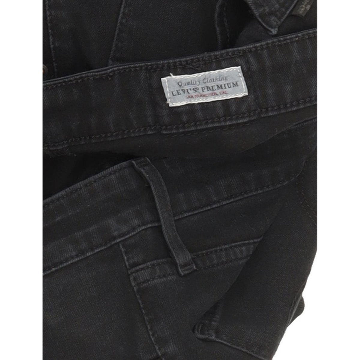Levi's 721 Black Skinny Slim Stretch Jeans High Waisted W30 L30