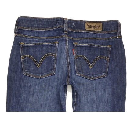 Levi's 571 Women Blue Straight Slim Stretch Jeans W29 L31