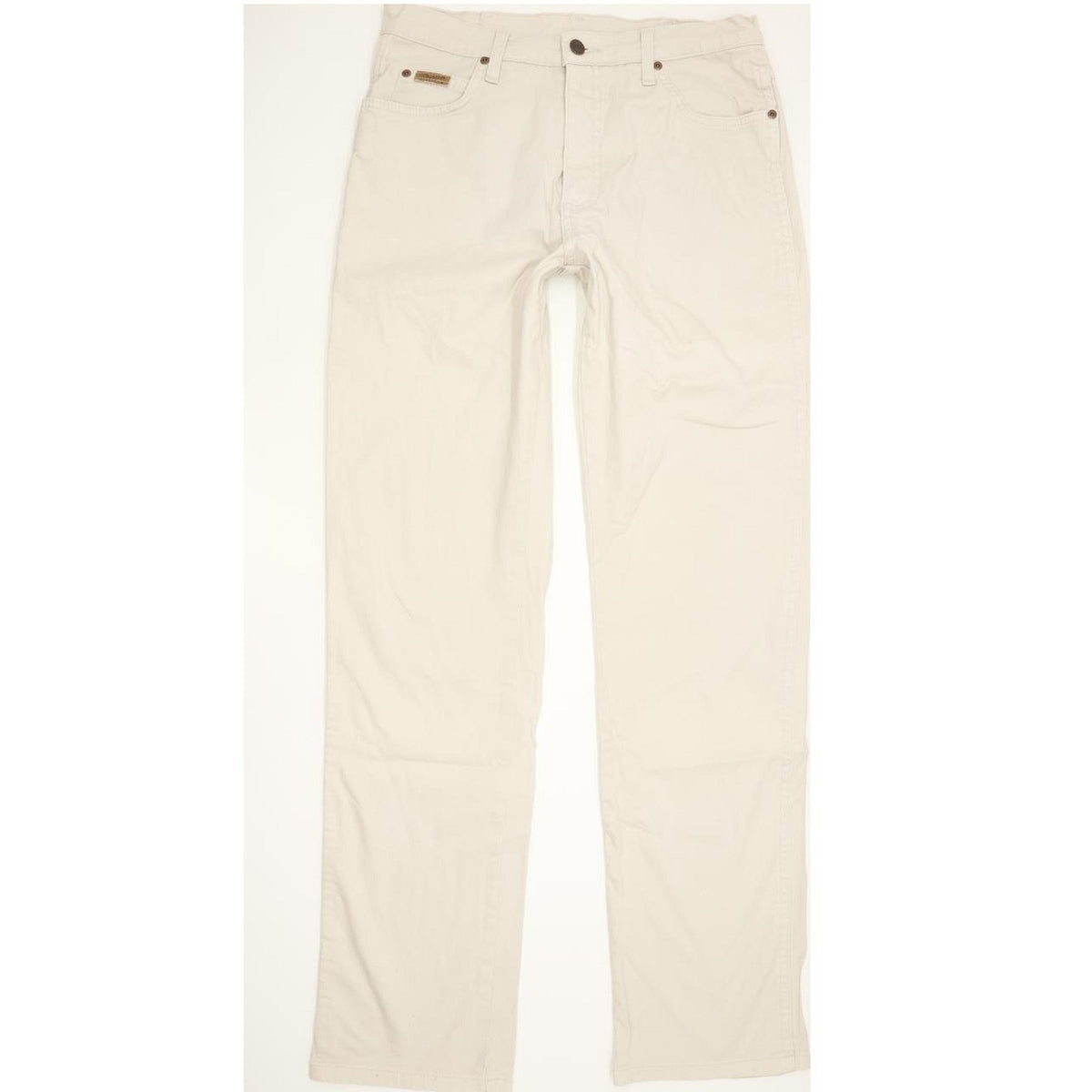 Wrangler Texas Men Beige Straight Regular Stretch Jeans W33 L33