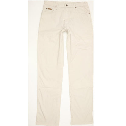 Wrangler Texas Men Beige Straight Regular Stretch Jeans W33 L33