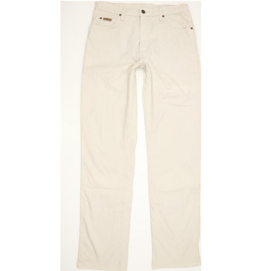 Wrangler Texas Men Beige Straight Regular Stretch Jeans W33 L33
