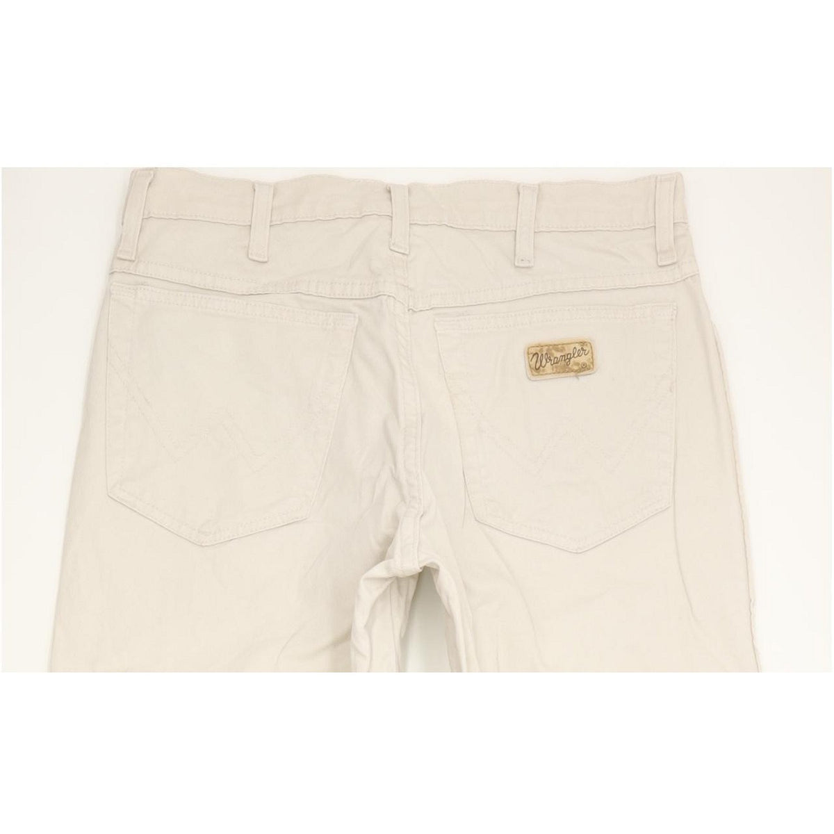 Wrangler Texas Men Beige Straight Regular Stretch Jeans W33 L33