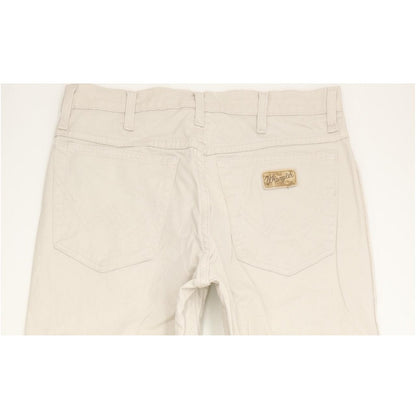 Wrangler Texas Men Beige Straight Regular Stretch Jeans W33 L33