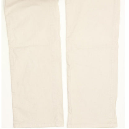 Wrangler Texas Men Beige Straight Regular Stretch Jeans W33 L33