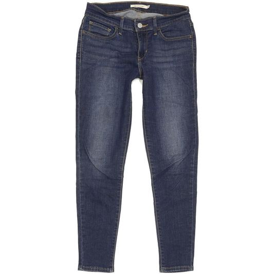 Levi's 710 Super Women Blue Skinny Slim Stretch Jeans W27 L27