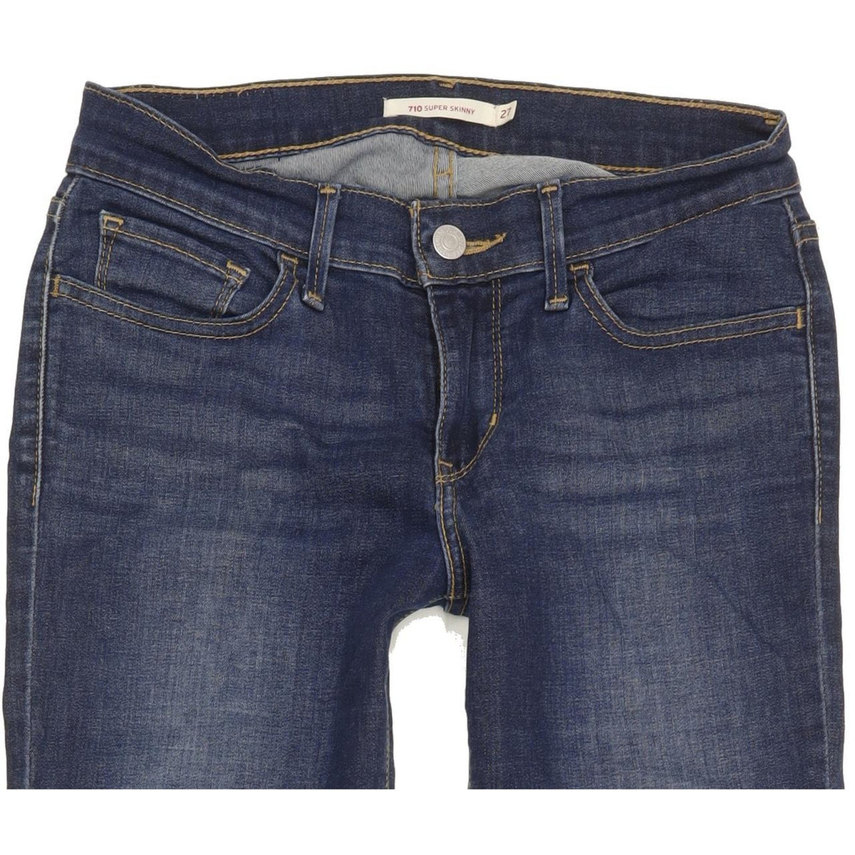 Levi's 710 Super Women Blue Skinny Slim Stretch Jeans W27 L27
