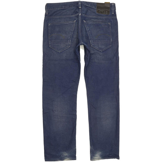 G-Star Men Blue Straight Slim Jeans W34 L30