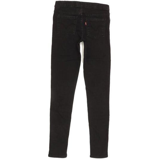 Levi's Kids Women Black Skinny Slim Jegging Stretch Jeans W24 L27