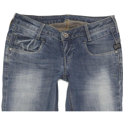 G-Star New Radar Women Blue Skinny Slim Stretch Jeans W26 L31